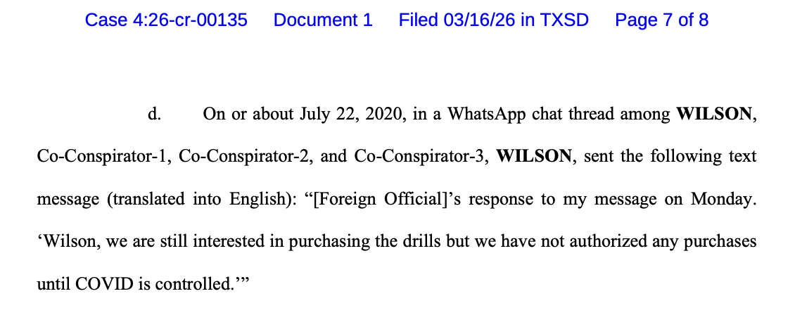 Extracto de los mensajes de Whatsapp incluidos en el expediente del caso.