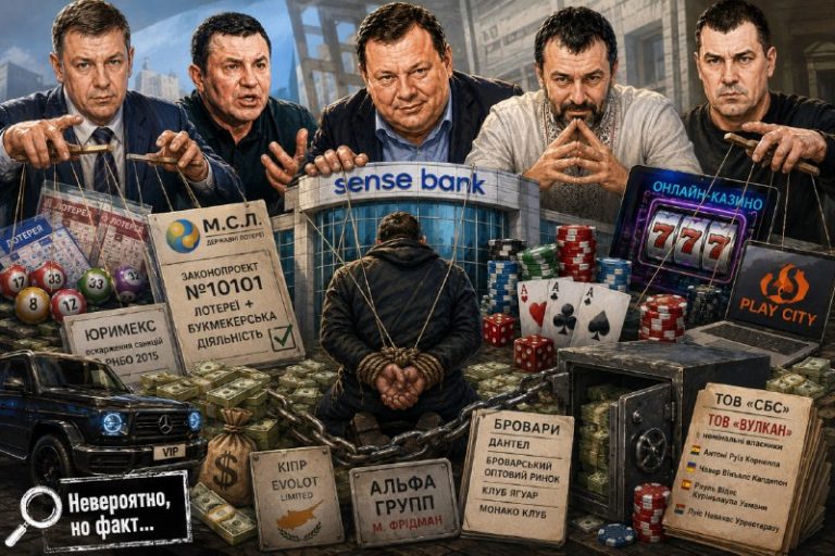 Гемблинг, лотереи и «Сенс Банк»: как вокруг банка пересекаются интересы Криппы,...