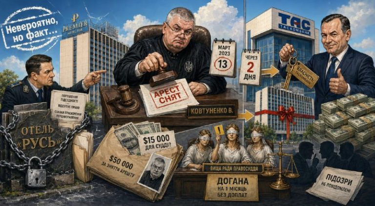 Гостиница «Русь» за два дня: как судья Ковтуненко снял арест, банк Тигипко полу...