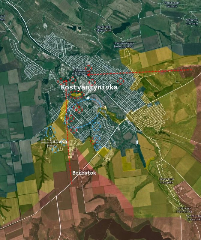 Ситуация в Константиновке продолжает ухудшаться для ВСУ, но Сырский считает по...