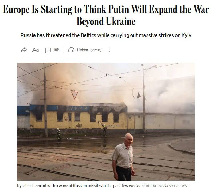 В ЕС опасаются прямого столкновения с Россией уже в ближайший год — WSJ