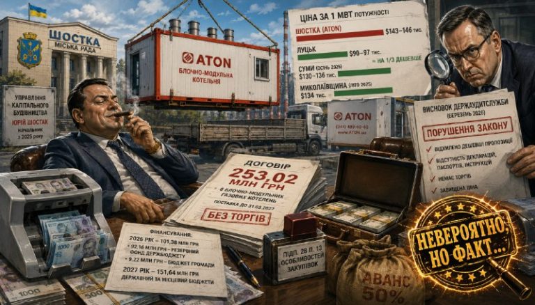 Четверть миллиарда без торгов. Как в Шостке переписали закупку котельных и сох...
