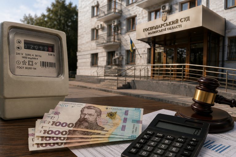 Київська фірма має повернути волинській громаді понад мільйон гривень переплати за електроенергію 